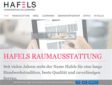 Tablet Screenshot of hafels-krefeld.de